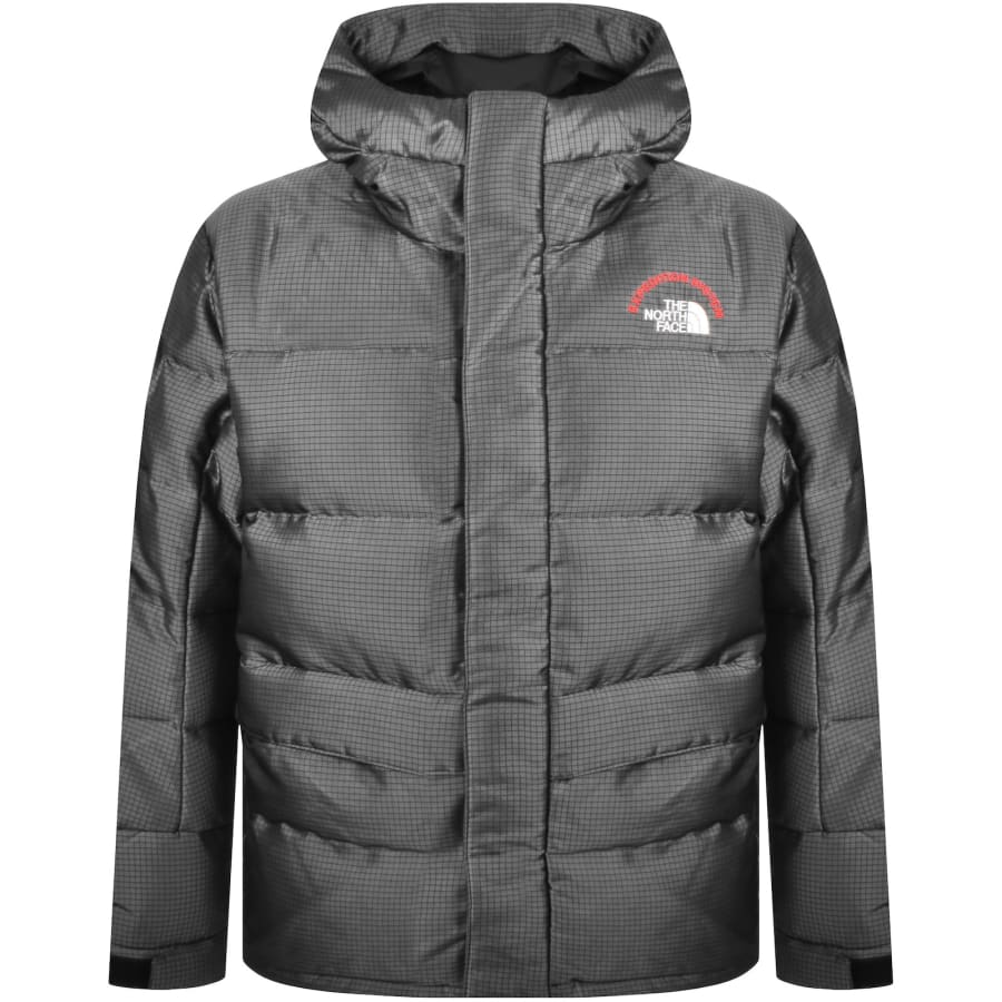 North face himalayan parka grey sale